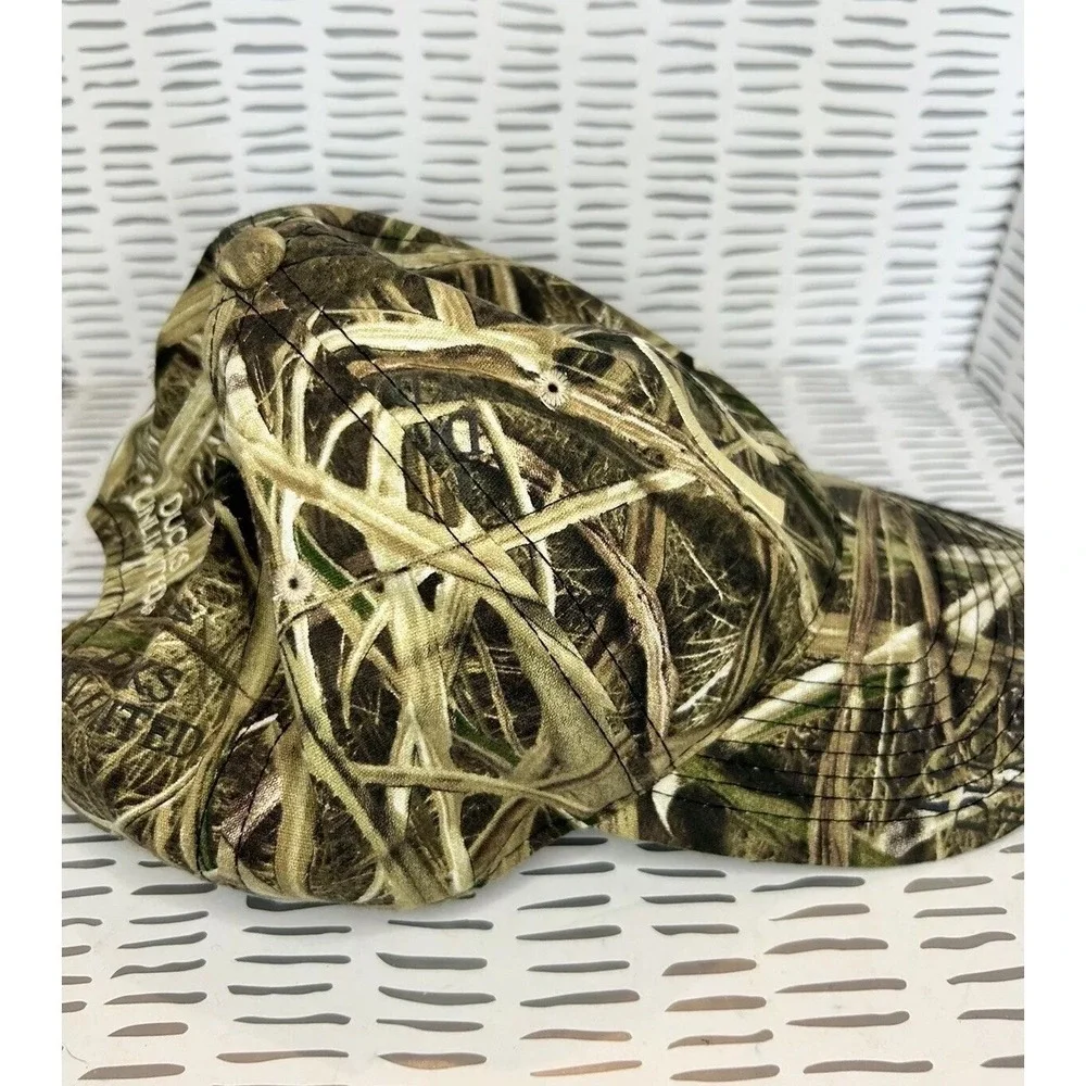 Ducks Unlimited Advantage Wetlands Camo Hat Mens Adjustable Hunting Baseball Cap